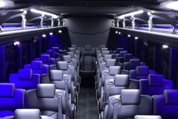 Grand Rapids Charter Bus Interior