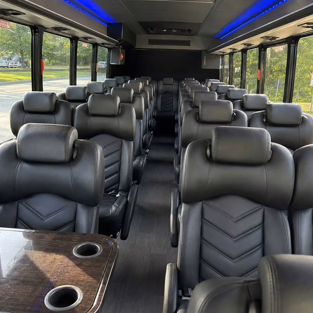 25 passenger minibus inside